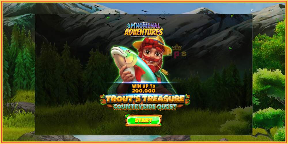 Tragamonedas de juego Trouts Treasure Countryside Quest