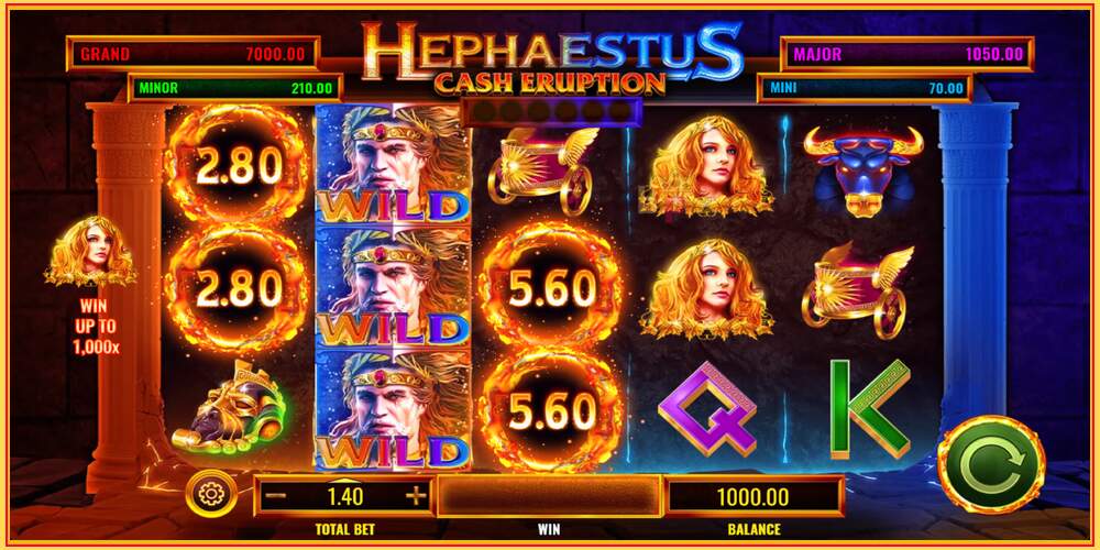 游戏老虎机 Cash Eruption Hephaestus