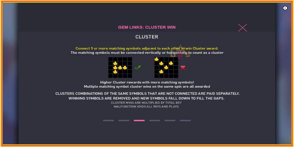 Gniazdo do gry Gem Links: Cluster Win