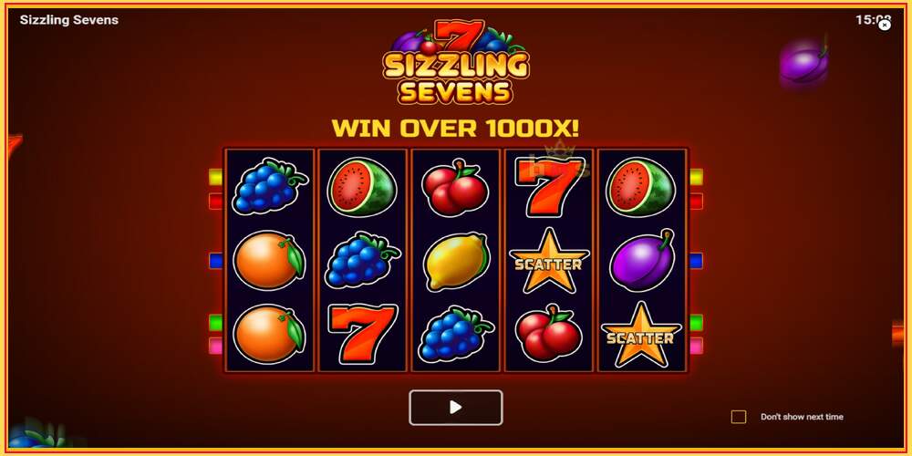 Tragamonedas de juego Sizzling Sevens