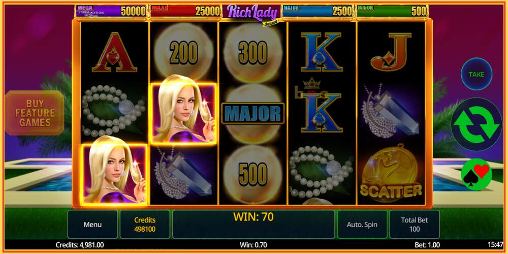 Slot de jogo Rich Lady Deluxe