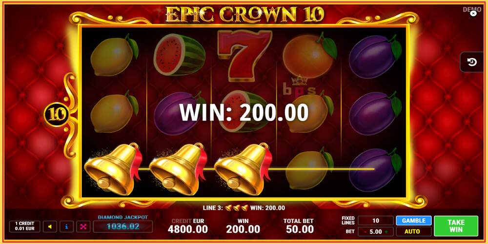 ක්‍රීඩා තව් Epic Crown 10