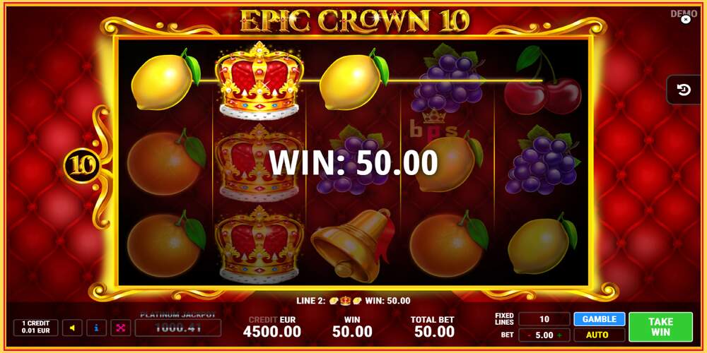 ක්‍රීඩා තව් Epic Crown 10