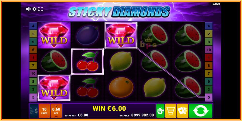 Игровой слот Sticky Diamonds