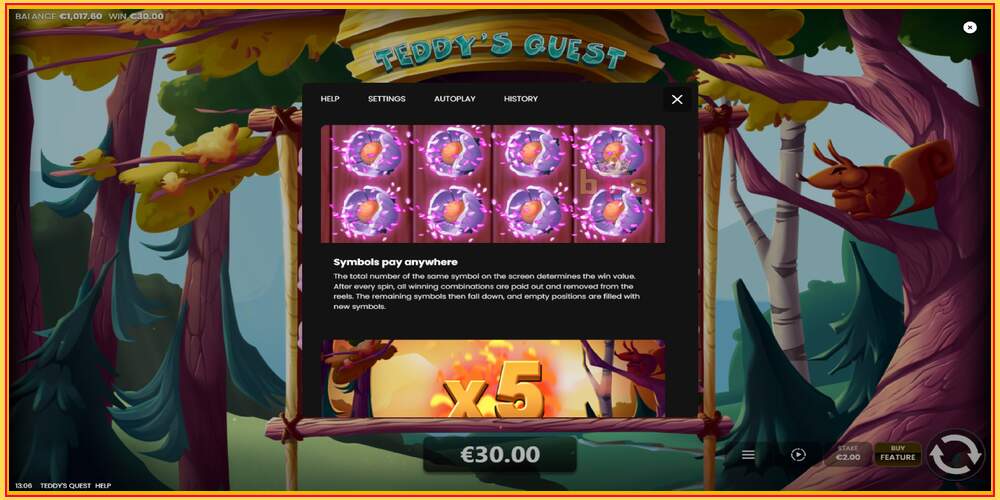 Slot de jogo Teddys Quest