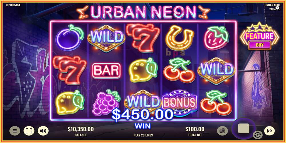 Игровой слот Urban Neon