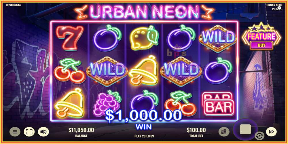 Tragamonedas de juego Urban Neon