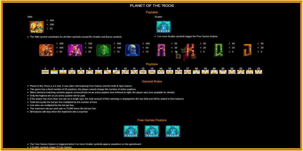 Game slot Planet of the Roos