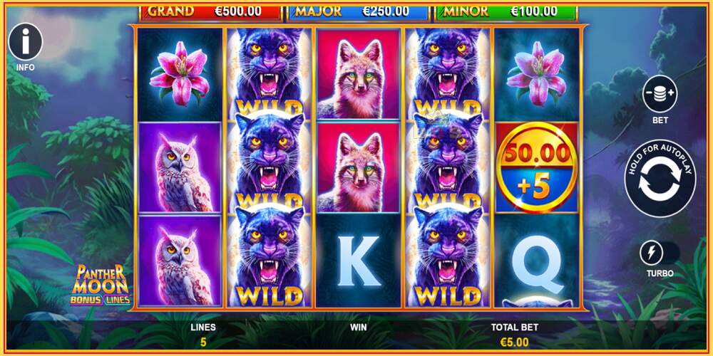 Slot de xogo Panther Moon: Bonus Lines