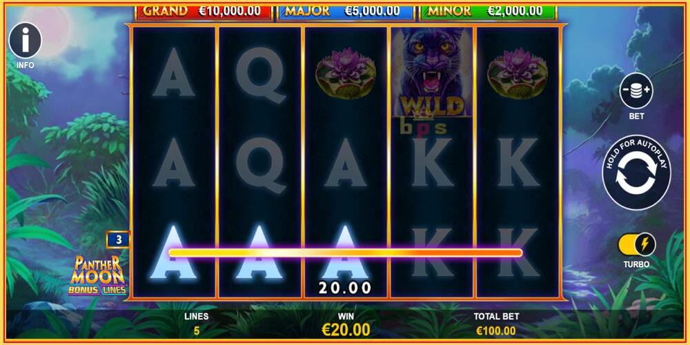 Slot de xogo Panther Moon: Bonus Lines