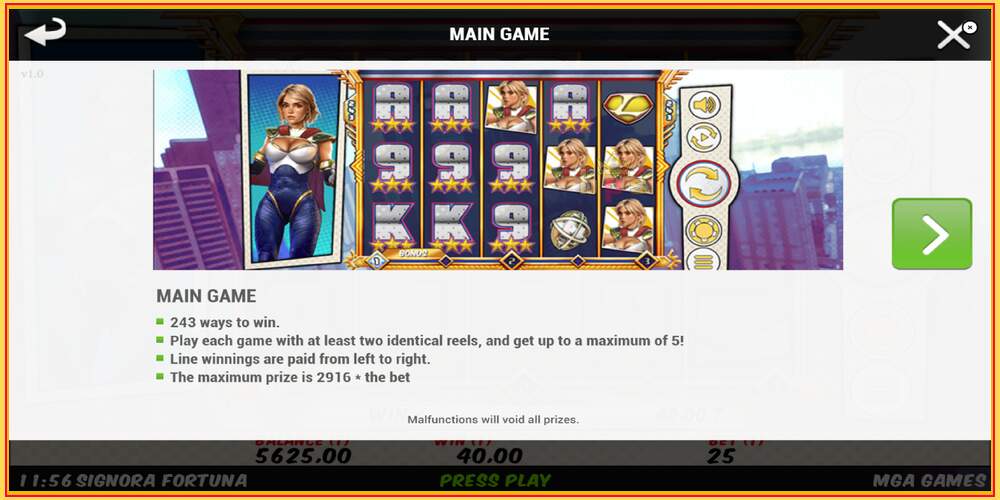 Slot permainan Signora Fortuna