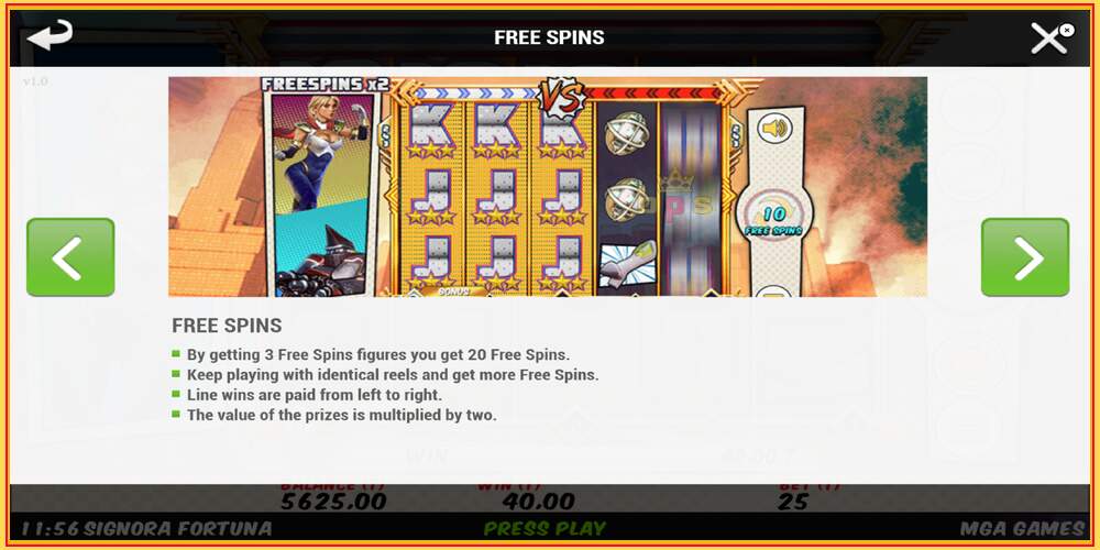 Slot de jogo Signora Fortuna