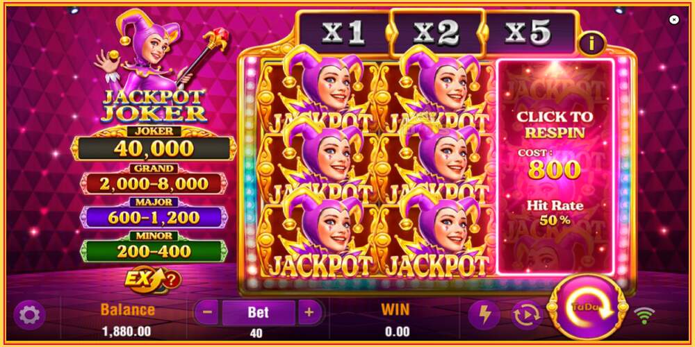 Žaidimo lizdas Jackpot Joker