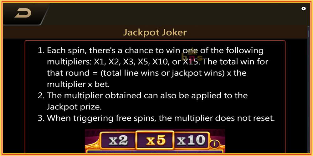 Žaidimo lizdas Jackpot Joker