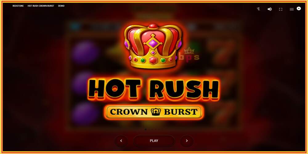 Žaidimo lizdas Hot Rush Crown Burst