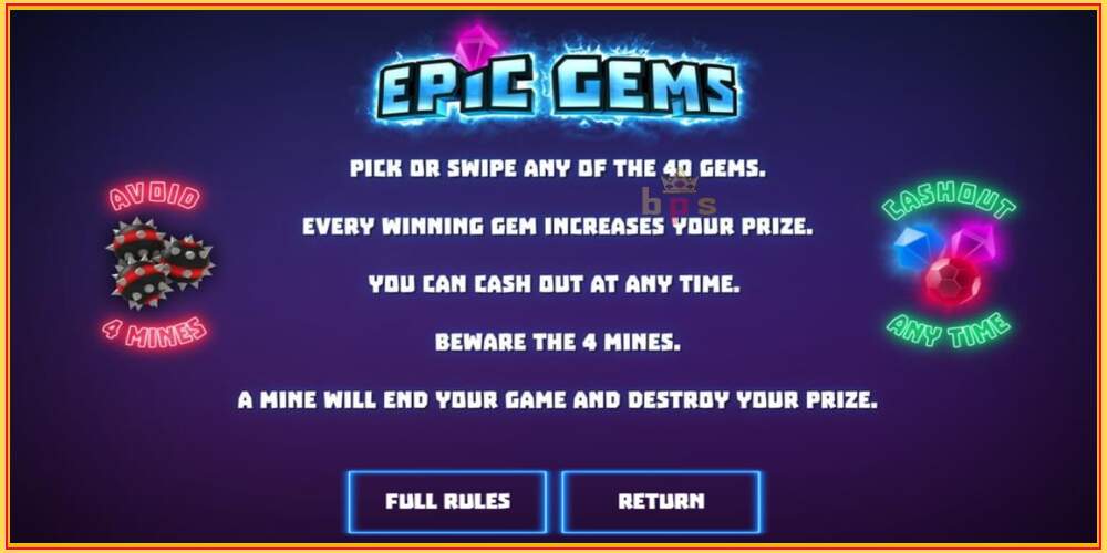 Игровой слот Epic Gems