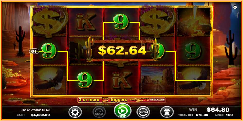 Slot di gioco Mustang Money Energized