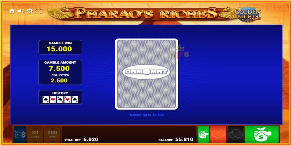 Игровой слот Pharaos Riches Golden Nights