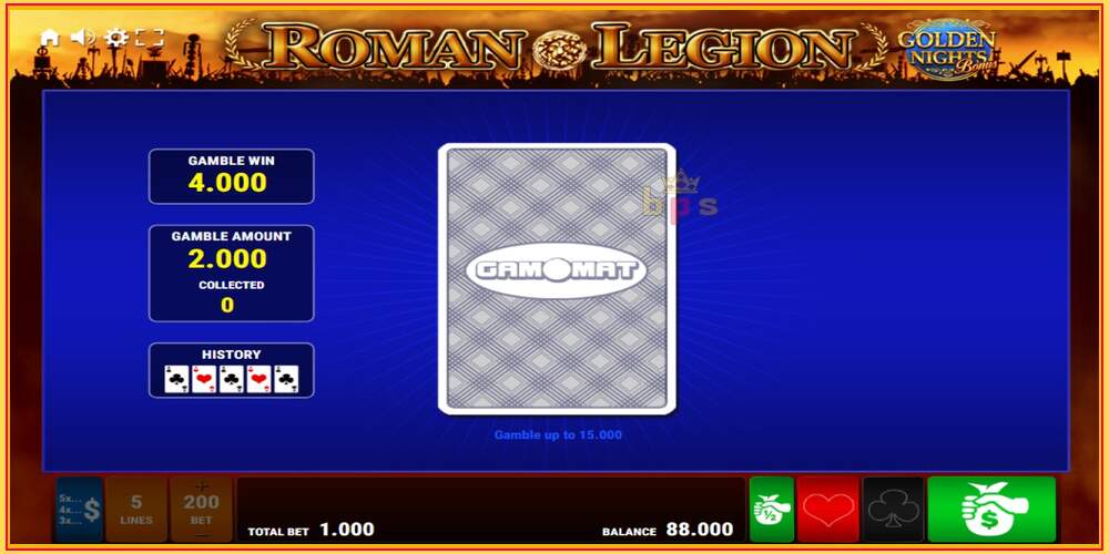 Slot permainan Roman Legion Golden Nights