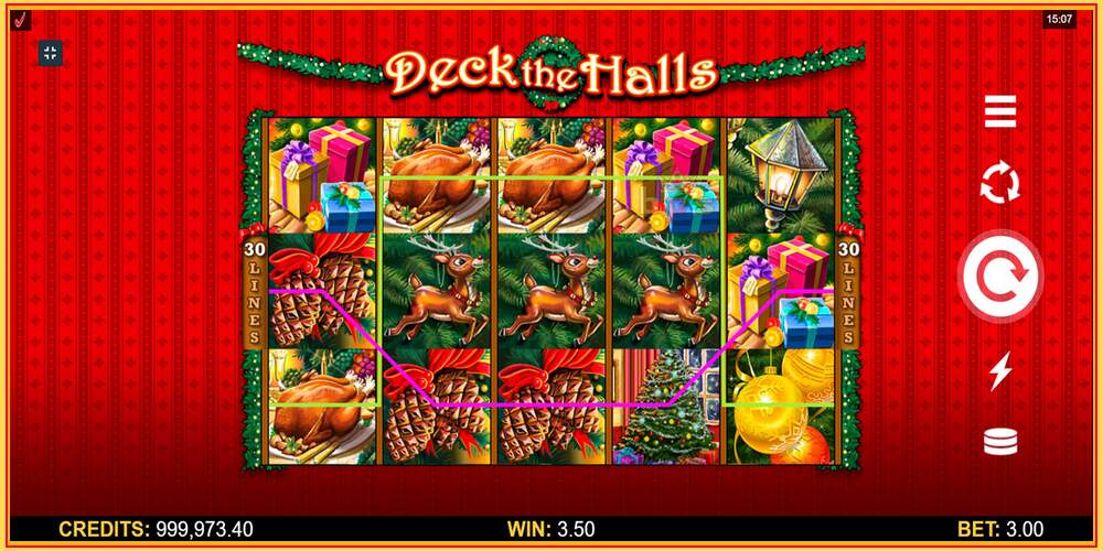 Tragamonedas de juego Deck The Halls