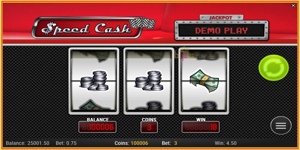 Spelautomat Speed Cash