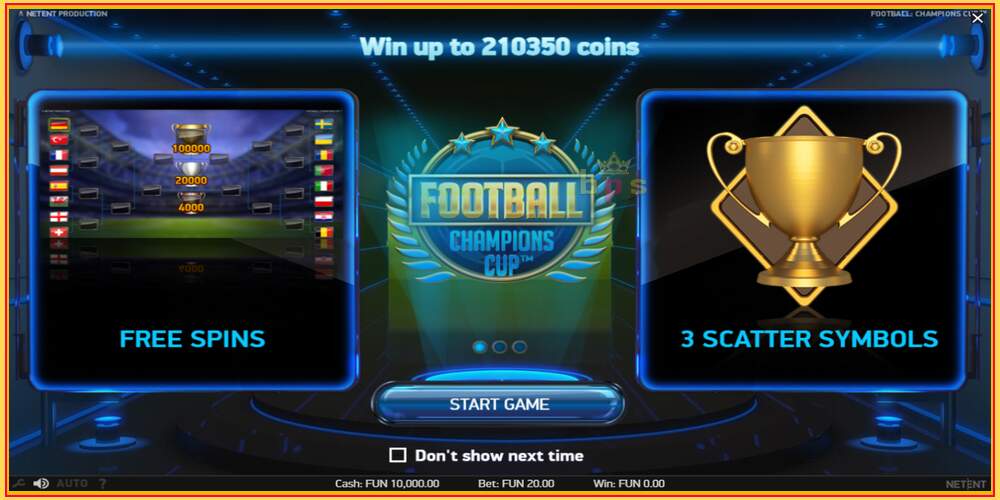 Игровой слот Football Champions Cup