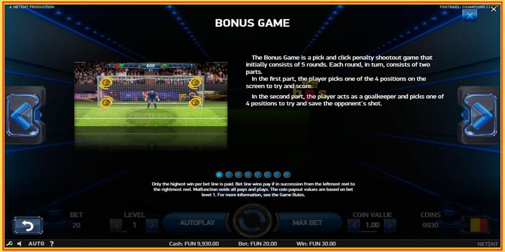 Игровой слот Football Champions Cup