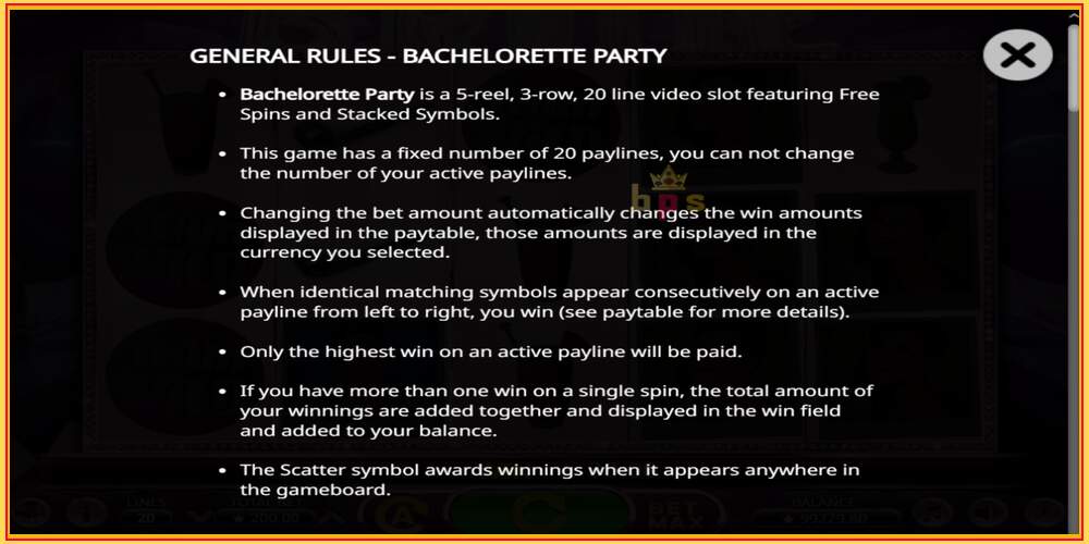 Игровой слот Bachelorette Party