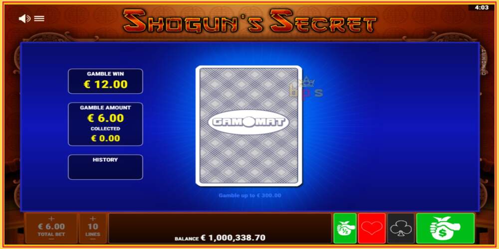 Игровой слот Shoguns Secret