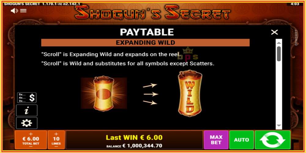 Игровой слот Shoguns Secret