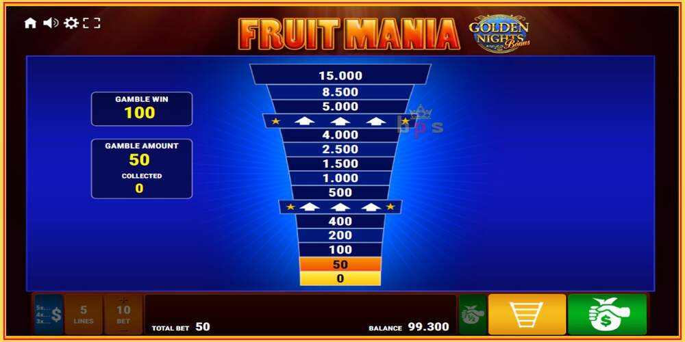 თამაშის სლოტი Fruit Mania Golden Nights