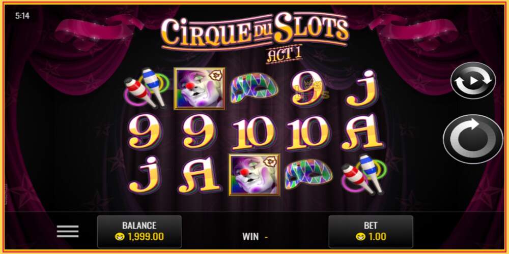 Игровой слот Cirque du Slots