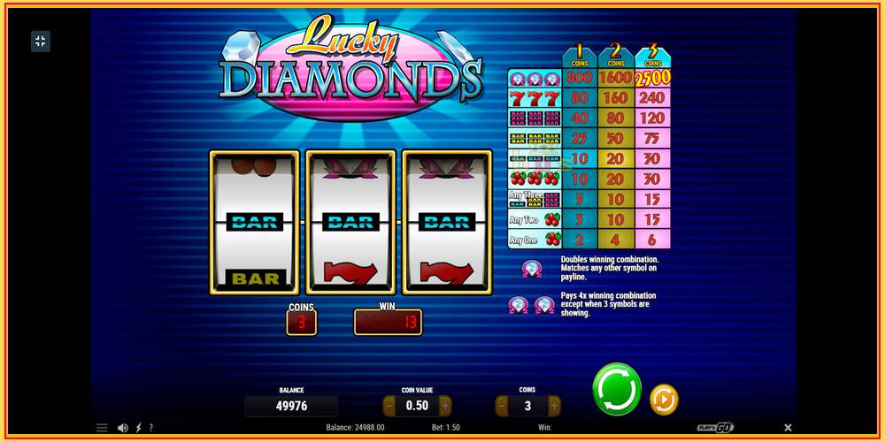 Игровой слот Lucky Diamonds