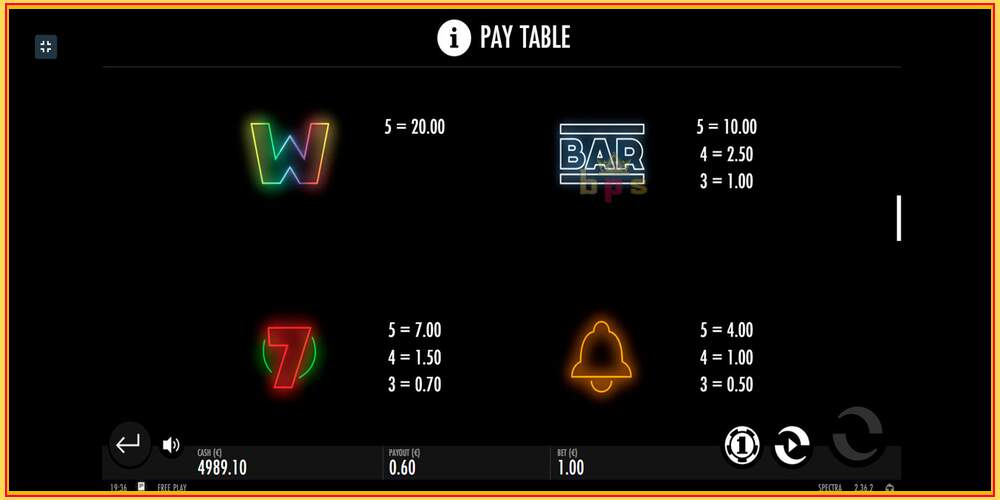 Игровой слот Spectra