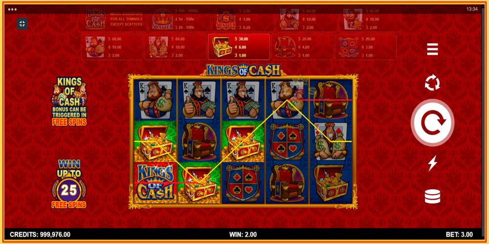 Игровой слот Kings of Cash