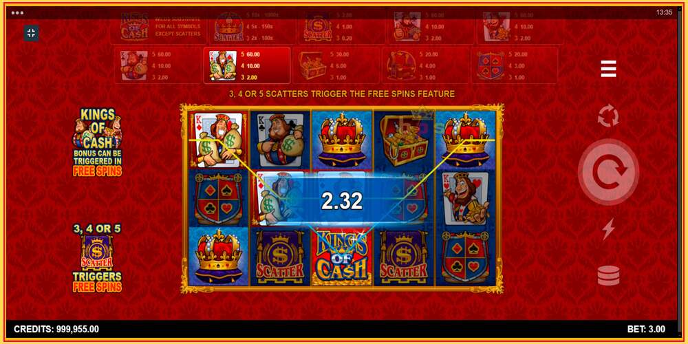 Игровой слот Kings of Cash