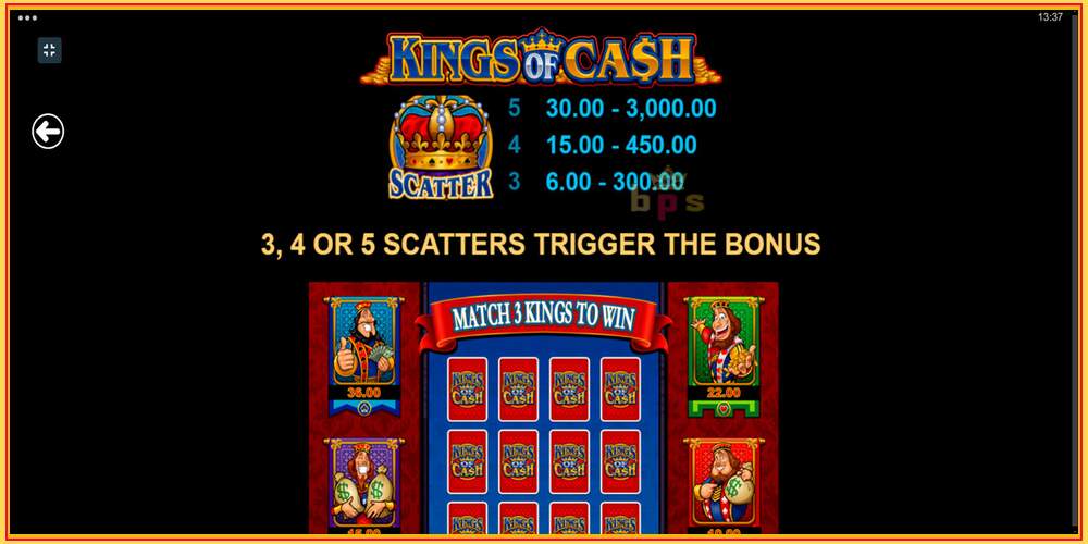 Игровой слот Kings of Cash