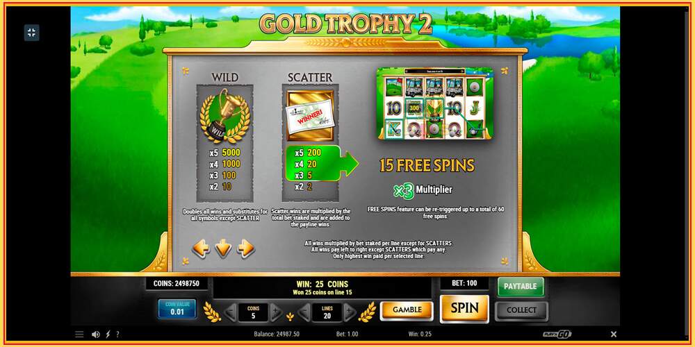 Игровой слот Gold Trophy 2