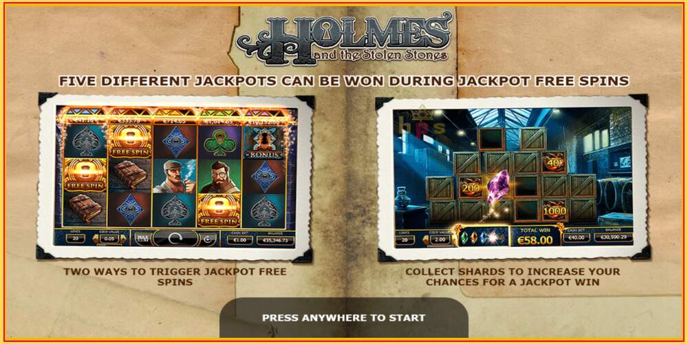 Игровой слот Holmes and the Stolen Stones