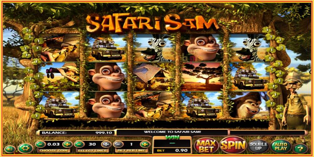 Játék slot Safari Sam