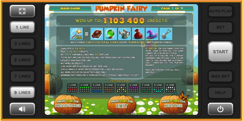 Oyun yuvası Pumpkin Fairy