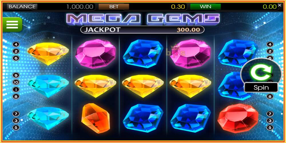 Игровой слот Mega Gems