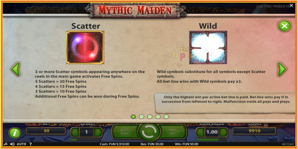 Oyun yuvası Mythic Maiden