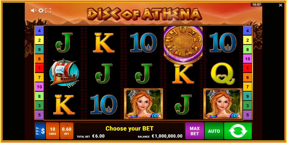 Игровой слот Disc of Athena