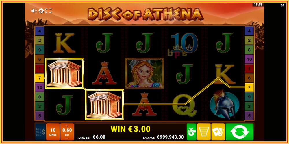 Игровой слот Disc of Athena