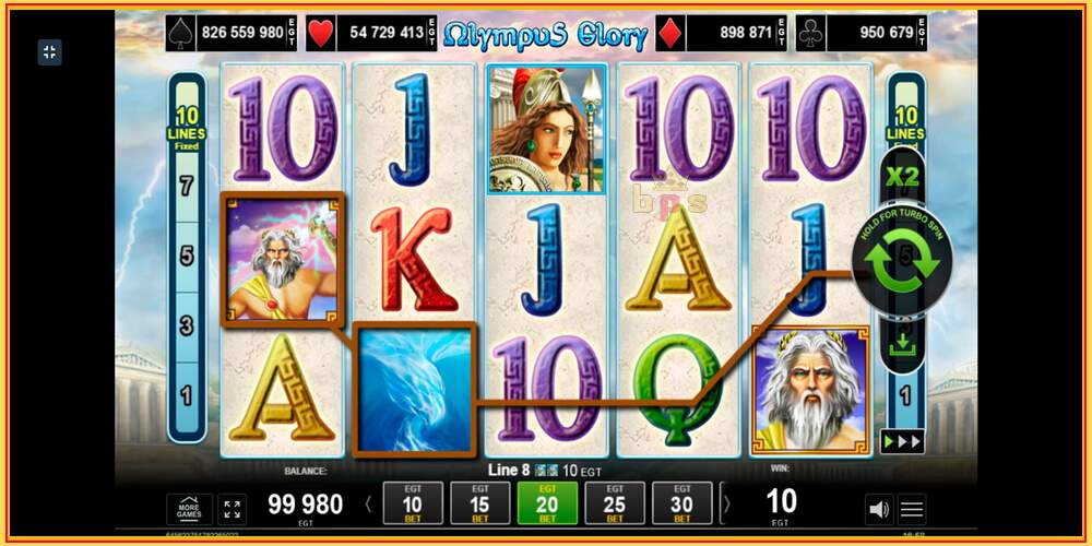 Игровой слот Olympus Glory