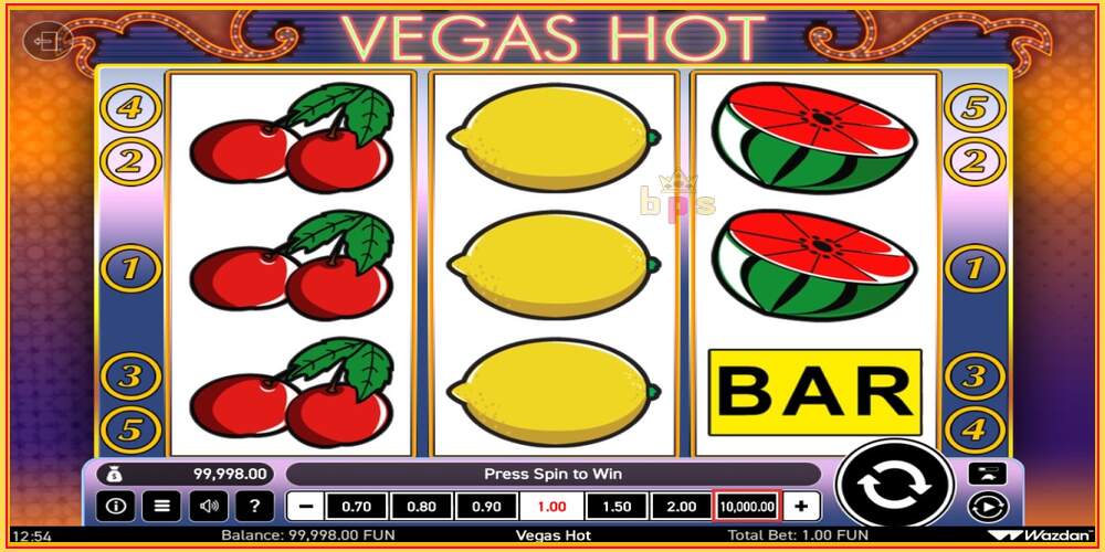 Игровой слот Vegas Hot