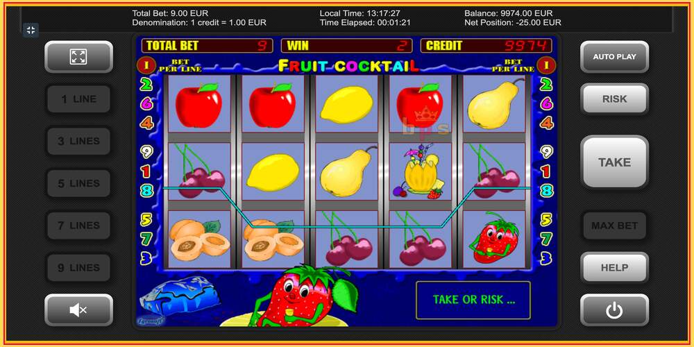 Игровой слот Fruit Cocktail