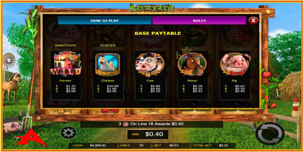 Tragamonedas de juego Barnyard Bonanza