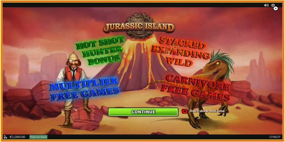 Игровой слот Jurassic Island